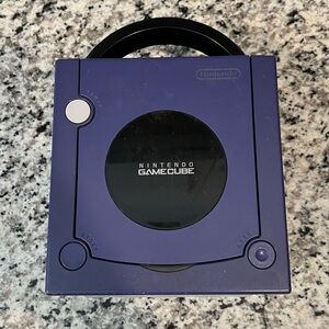 Nintendo game cube with games and controllers